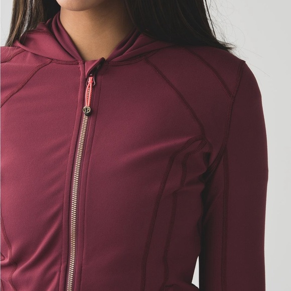 Lululemon Daily Practice Jacket- Wine Berry- Size 6 - Picture 5 of 15